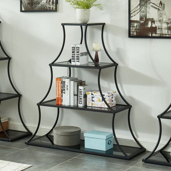 Brayden Studio® Fremantle 50.63'' H x 47.5'' W Steel Etagere Bookcase